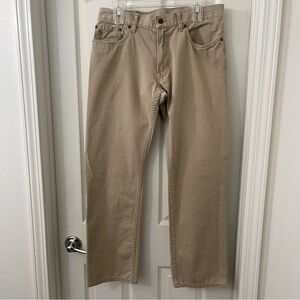 Polo Ralph Lauren 650 Straight 5 Pocket Pant - Tan.  Mens:  32X30.